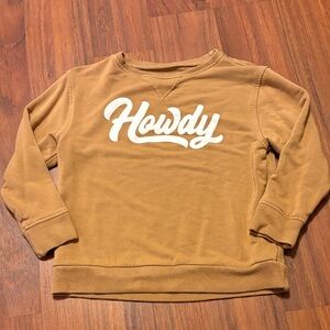 Howdy brave  little ones bamboo sweatshirt